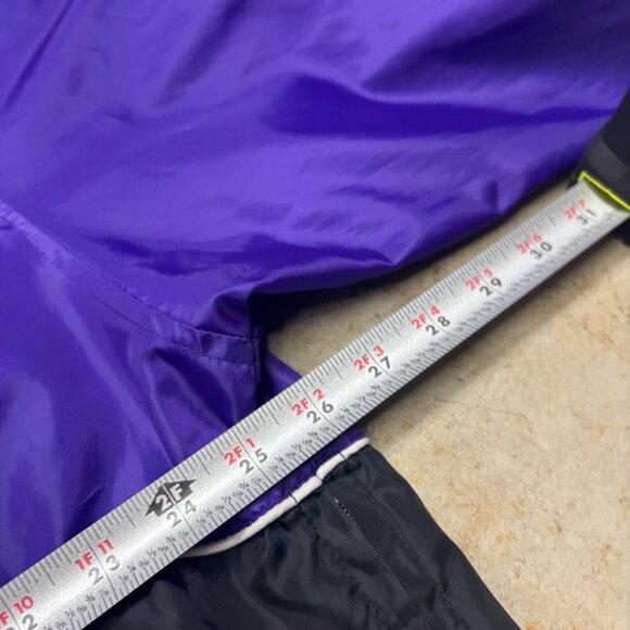 Vintage Minnesota Vikings Jacket Men XL Purple Windbreaker Pullover NFL Football - Picture 5 of 9